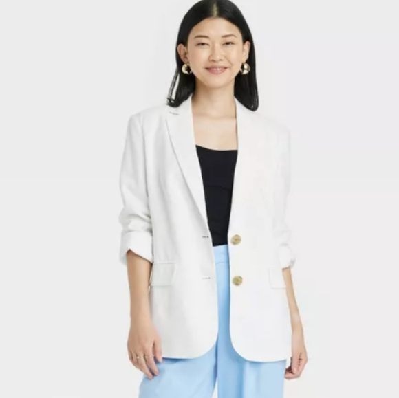 Women's Casual Blazer - Picture 3 of 9